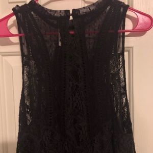 Free People Purple Lace Mini Dress